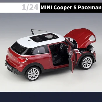 1:24 BMW MINI Cooper S Paceman Lydinio Automobilio Modelį Diecasts & Žaislas Transporto priemonių Surinkimo Automobilių Žaislas Berniukui Gimtadienio dovanos