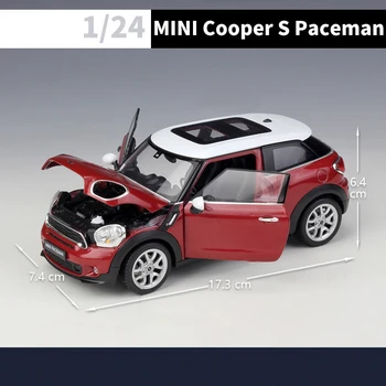 1:24 BMW MINI Cooper S Paceman Lydinio Automobilio Modelį Diecasts & Žaislas Transporto priemonių Surinkimo Automobilių Žaislas Berniukui Gimtadienio dovanos Nuotrauka 2