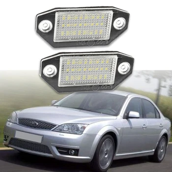 12V 24 LED Skaičius Licenciją Plokštelės Šviesos Lempa Ford Mondeo MK3 2000-2007 m.