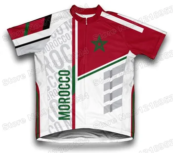 2021 Komanda Marokas Dviračių Džersis Trumpas Rankovės Vyrų Dviračių Drabužių Vasaros Road Bike Marškinėliai Dviračių Viršūnes MTB Maillot Ciclismo Ropa Nuotrauka 2