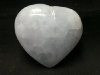 80.1 gNatural mėlyna kristalų šlifavimo širdies, krištolas, kvarcas, gydymo energija-03 Nuotrauka 2