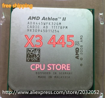 AMD Athlon X3 445 procesorius 3.1 GHz 1.5 MB L2 Cache Socket AM3 CPU Procesorius išsimėtę gabalus darbo