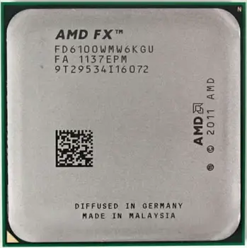 AMD FX 6100 3.3 GHz Šešių Branduolių FX-Series Socket AM3+ CPU Procesorius Nuotrauka 2