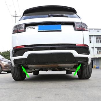 Automobilių Stiliaus Išmetimo Vamzdžio Uodega Apdaila Padengti ABS Juoda Land Rover Discovery Sporto 2020 Galinis Bamperis Supa Apdailos Priedų