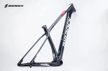 BIGROCK-MTBIGROCK - Juoda Balta Raudona--Kalnų dviratis anglies pluošto rėmas 29ER/27.5 ER Nuotrauka 2