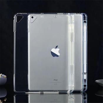 Funda iPad Mini Oro 1 2 Air3 10.5 9.7 10.2 10.9 Pro 11 5-oji 6-oji 7-oji 8-oji Karta atveju su Pieštukas Turėtojas Minkšto Silikono Apvalkalas