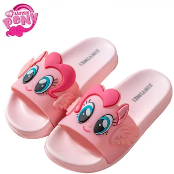Hasbro My Little Pony Girl 2021 m. vasaros mados naujų patalpų namuose, vaikų šlepetės mergaitėms vonios kambarys kvėpuojantis ne slydimo batų Nuotrauka 2