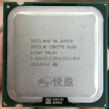 Intel Core2 Quad Procesorius CPU Q9550 12M Cache, 2.83 GHz, LGA775 CPU Desktop