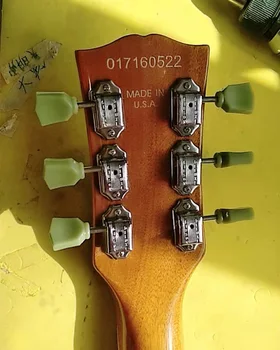 Kinijos gamyklos OEM Individualų Goldtop Ebony Fretboard Elektrinė Gitara