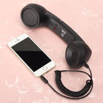 Klasikinis Retro Telefono Ragelis, 3.5 mm Lizdas Mini Mikrofonas Garsiakalbis Telefono Ryšio Imtuvas, skirtas 