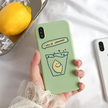Korėjos mados vasaros Retro limonado meno pora mielas Telefono dėklas 