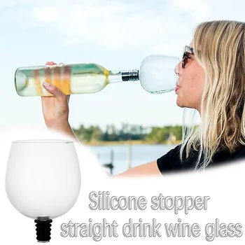 Kūrybos Vyno taurė taurė Topper Viskio stiklo gerti tiesiai iš butelio Paramos Virtuvės Reikmenys 2020 Naujų karšto pardavimo Nuotrauka 2