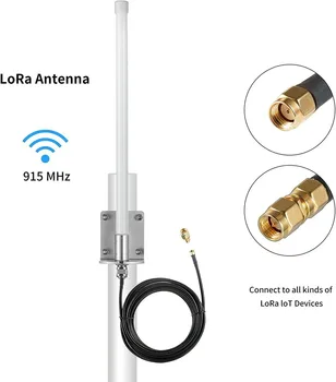 Lauko Helio Miner Antenos 930MHz LoRa 900 MHz RAK Hotspot Kasybos Antena RP SMA Male Lorawan Didelis Pelnas Antenne Nuotrauka 2