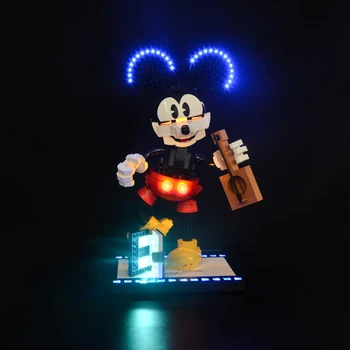 LED Šviesos Iki Pastato Blcoks Mickeys & Minnies Pelės RC LED Apšvietimas Nustatyti Suderinama su 43179 Be Blokai Modelis