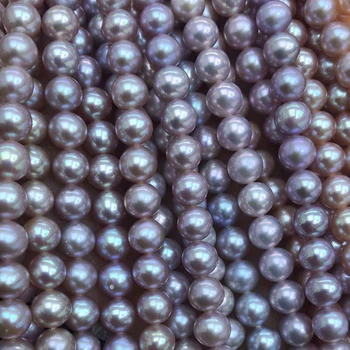 MADALENA SARARA Didmeninė 9-10mm Gėlavandenių Perlų Perlų Gija Bauda Blizgesį, 