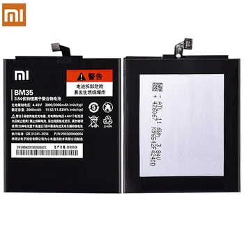 Originalus BM35 BM37 BM36 BN20 BM38 Baterija Xiaomi Mi4C Mi4S Mi5C Mi5S Plius Mi 4S 4C 5C 5S Pakeitimo Baterijas Nemokamai Įrankiai