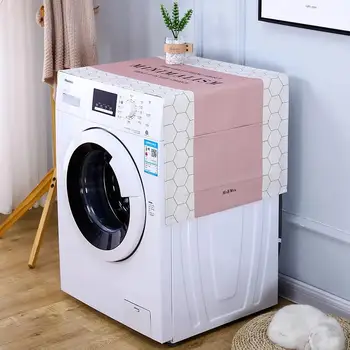 Paprasta skalbimo mašina padengti vandeniui ir dulkėms padengti būgno skalbimo mašina padengti mikrobangų krosnelė, šaldytuvas dangčio apdaila Nuotrauka 2