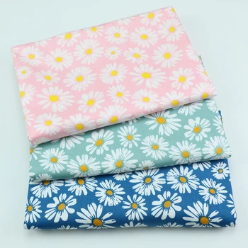 Sielovados saulėgrąžų mažų gėlių atspausdintas audinys medvilnė lova lapas antklodė padengti užvalkalas keturių dalių vasaros pižama medvilnės audinio Nuotrauka 2