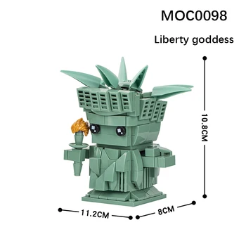 SS Laisvės Statula Blokai NY Simbolinę Skulptūros Modelį Plytos 
