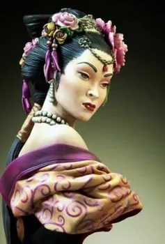 Unassambled 1/10 senovės Kinų Lady krūtinė Dervos pav miniatiūriniai modelis rinkiniai Unpainted