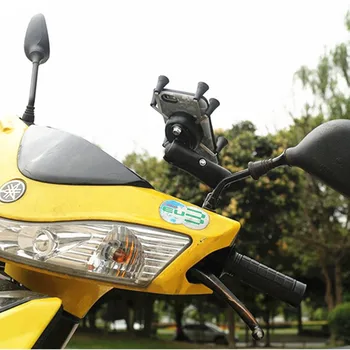 Universalus Motociklas Dviratis Telefono Stovas Laikiklis X Letena Tipo GPS Navigator Telefono Laikiklis Laikiklis