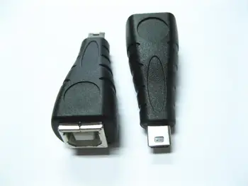 USB 2.0 Type B Spausdintuvo moteris USB Mini B 5 pin male kištuko adapterį konverteris