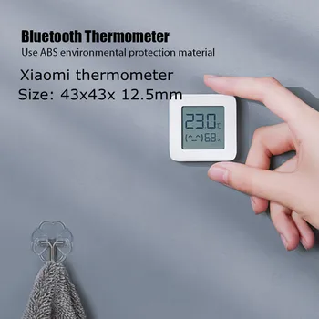 XIAOMI Mijia Bluetooth Termometras, 2 Belaidžiai Protingas Elektros Skaitmeninis Termometras su Drėgmėmačiu Dirbti su Mijia APP su Baterija Nuotrauka 2