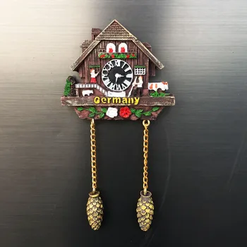 šaldytuvas magnetas vokietija Gegutė laikrodis suvenyrų meno amatų resion stereo dovana virtuvė namų puošybai magnetinio sticke vaikai, kaip