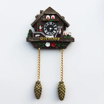 šaldytuvas magnetas vokietija Gegutė laikrodis suvenyrų meno amatų resion stereo dovana virtuvė namų puošybai magnetinio sticke vaikai, kaip Nuotrauka 2